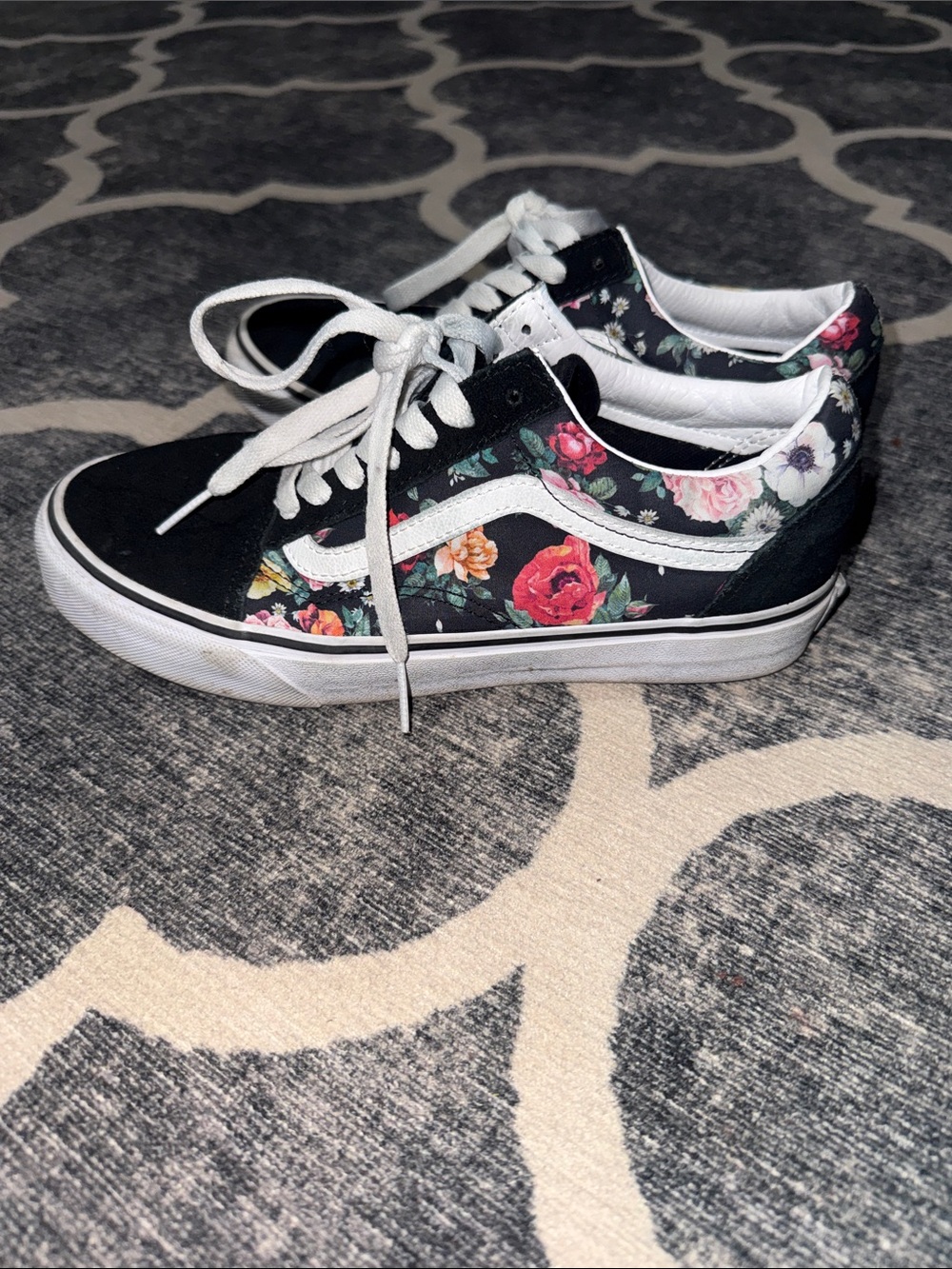 Vans Old Skool Garden Floral Classic Low Top Men's Size 5.5 women’s 7